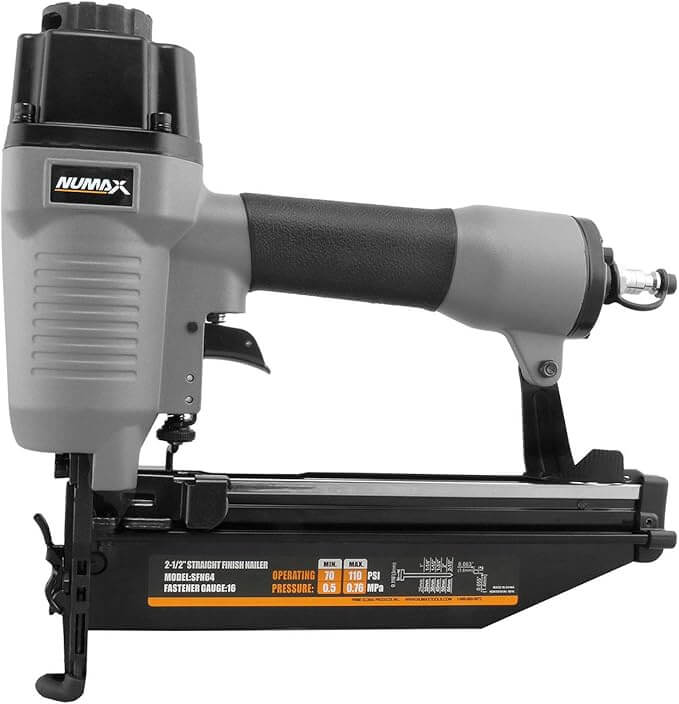 16 Gauge NuMax SFN64 Pneumatic Nail Gun.