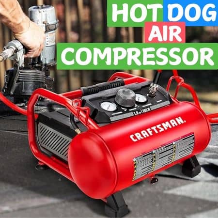 hot dog air compressor for 23 gauge air nailer