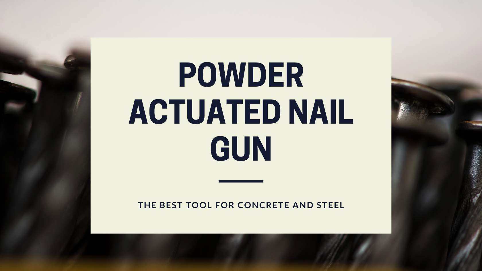 Powder Actuated Nail Gun