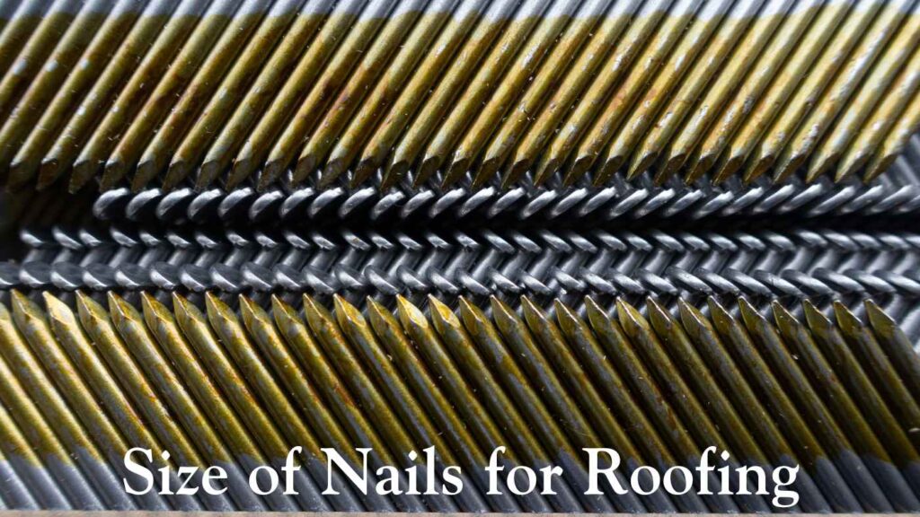 Size of Nails for Roofing