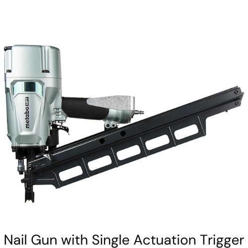 Nail Gun with Single Actuation Trigger